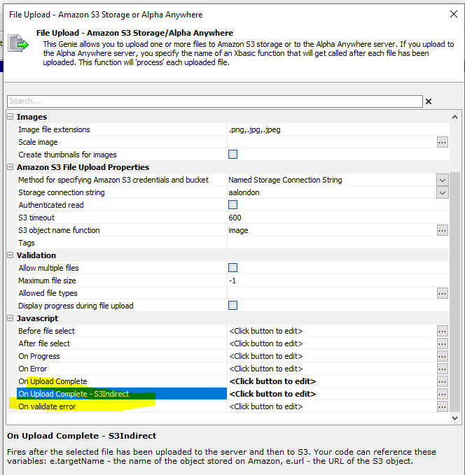 File On Upload Complete S3Indirect